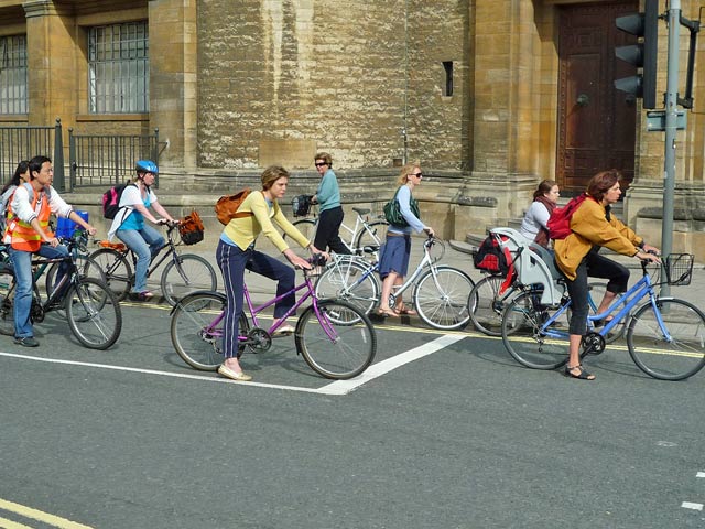 several-cyclists-junction