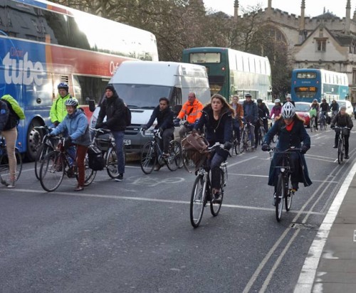 cycling against traffic
