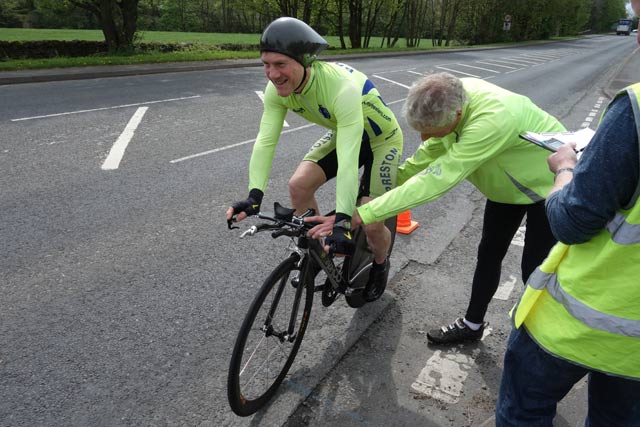 Smiling is only allowed on the startline during hill climbs