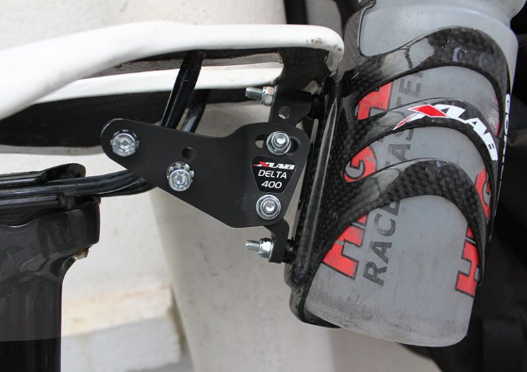 Rear mounted bottle cages