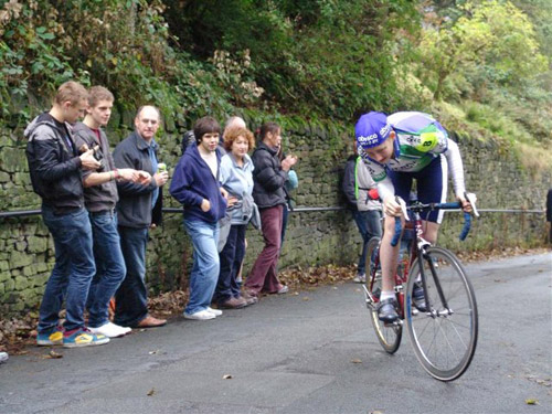 walking bike uphill