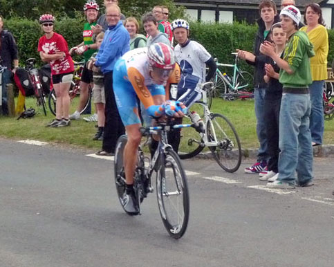 Position on a time trial bike