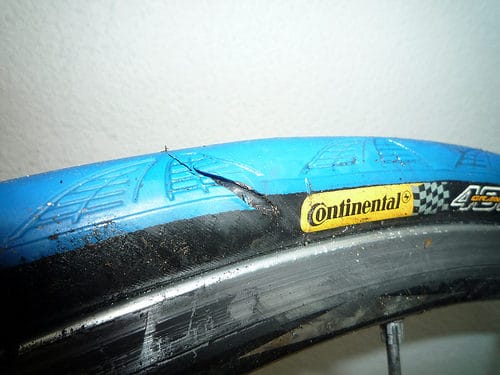 punctured-tyre