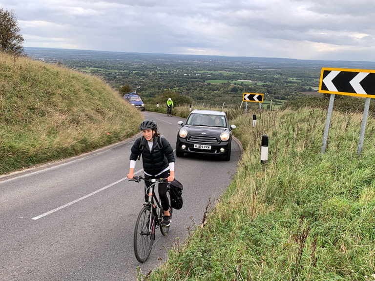 Ditchling Beacon Cycling uphill